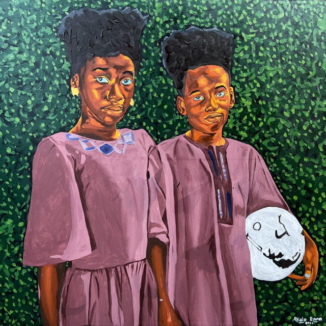 What We Owe To Each Other, Samba of the Sun, 2023 Acrylic on canvas 48 × 48 × 1 in Unique work Includes a Certificate of...