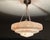 Art Deco Pendant Light in Pink and White Marble Glass, 1930s For Sale - Image 10 of 18