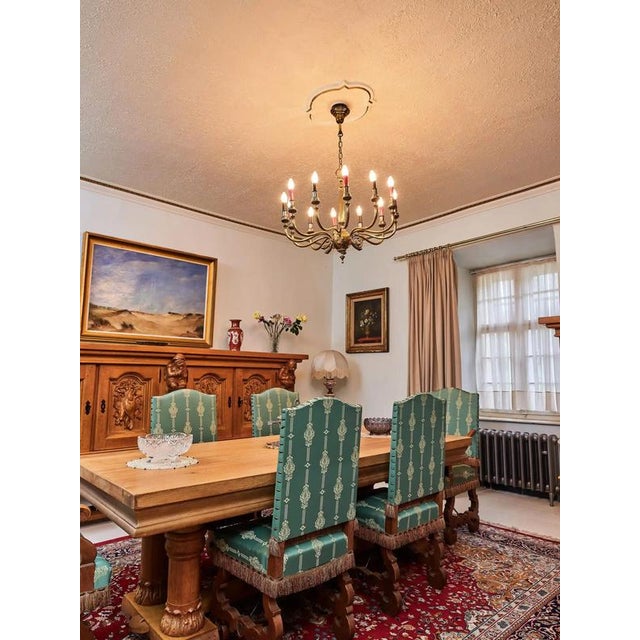 French Empire Chandelier with Snakes For Sale - Image 4 of 11