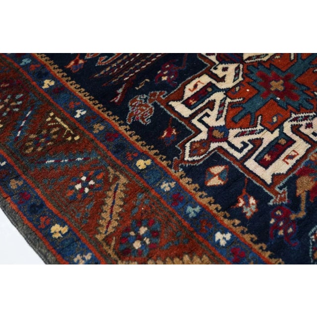19th Century Antique Karajeh Heriz Runner 2'9'' x 14'8'' For Sale - Image 5 of 10
