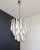 1990s Italian Murano Glass Lattimo Petals Chandelier, 1990s For Sale - Image 5 of 18
