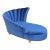 Vintage Hollywood Regency Channel Back Chaise Lounge For Sale