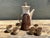 Late 20th Century Vintage Original Studio Pottery Tall Teapot With Cups For Sale - Image 5 of 12