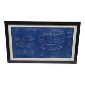 Boat Blueprint of the "Cabrilla" from Motor Boating Publications