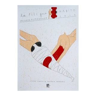 2019 Cuban Silkscreened Film Poster, "La Piel Que Habito" by Pedro Almodovar (Signed and Numbered) For Sale
