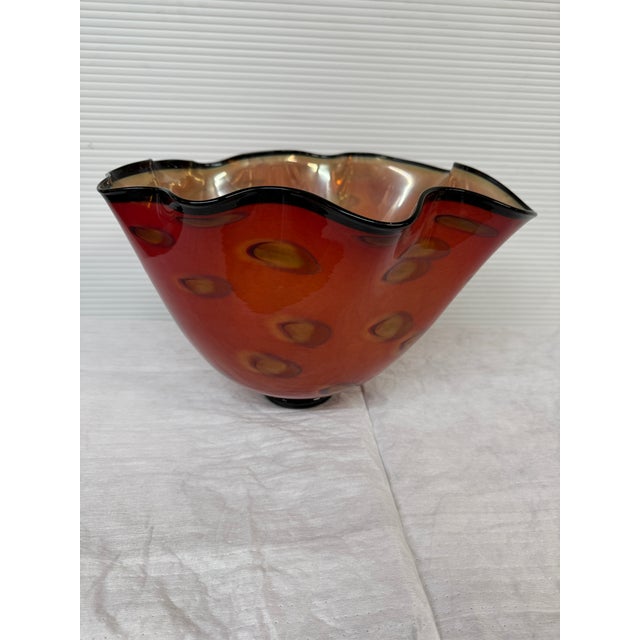 Cohn-Stone Studios Scalloped Edge Bowl For Sale - Image 4 of 12