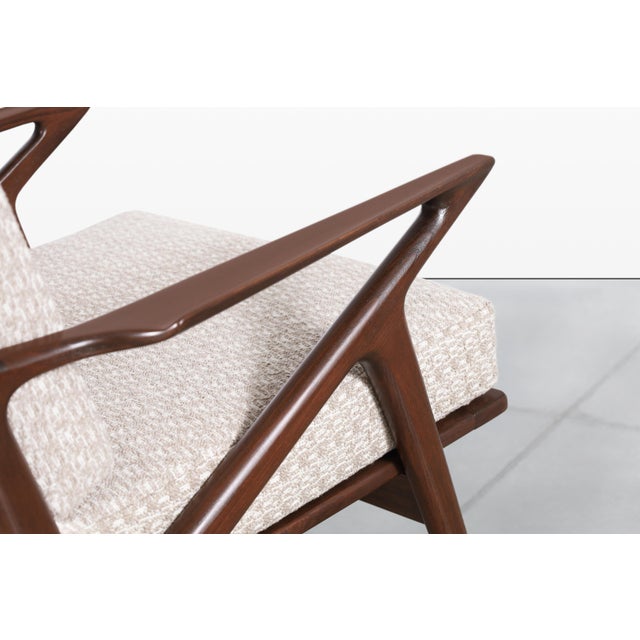 Danish Modern Walnut "Z" Lounge Chairs by Poul Jensen for Selig For Sale - Image 12 of 14