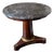 Antique Early 19c French Empire Mahogany & Marble Gueridon Round Table For Sale