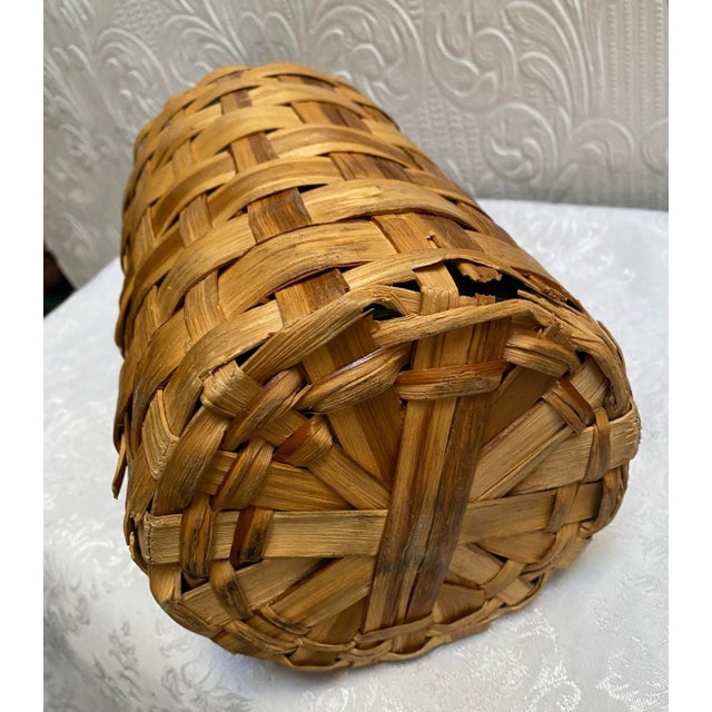 Demijohn Rattan Wrapped Green Wine Bottle Original Tag, Vintage 1951 For Sale - Image 11 of 11