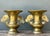 Vintage Brass Ginko Motif Vases - A Pair For Sale - Image 12 of 16