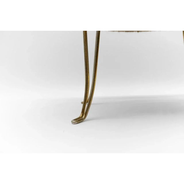 Brown Mid-Century Modern Sheep Brass Stool, 1960s For Sale - Image 8 of 10
