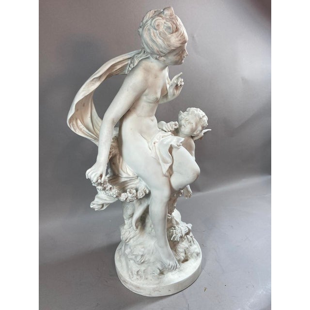 19th C Sevres Aug. Moreau White Biscuit Porcelain Sculpture - 1 Piece For Sale - Image 11 of 18