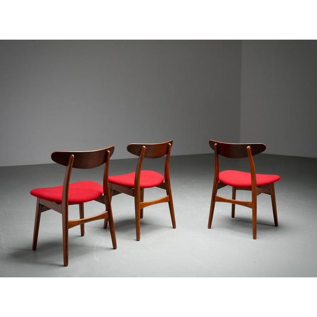 CH30 Chairs attributed to Hans J. Wegner, Denmark, 1960s, Set of 3 For Sale - Image 4 of 16