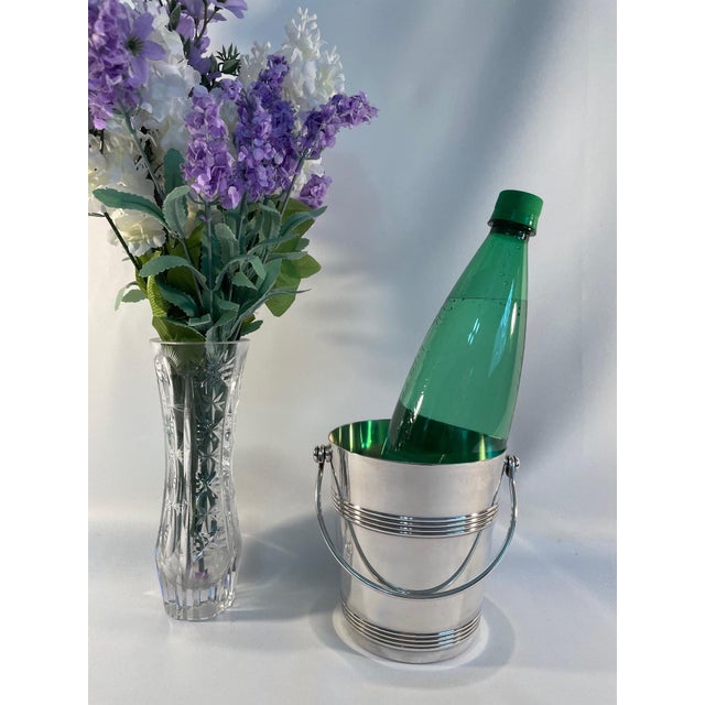1960s Small French Christofle "Gallia" Silverplated Champagne Ice Bucket For Sale - Image 11 of 12
