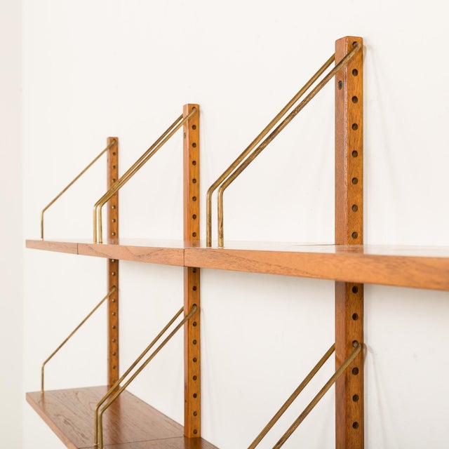 Wood Mid-Century Modern Danish Teak Shelving Unit, 1960s For Sale - Image 7 of 10