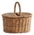 Large French-Style Wicker Picnic Basket For Sale