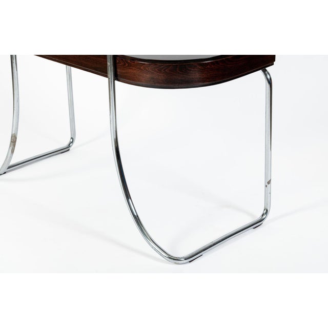 Rare Fritz Hansen Model S214 Tubular Steel Dressing Table Attributed to Mart Stam Denmark 1930s For Sale - Image 18 of 18