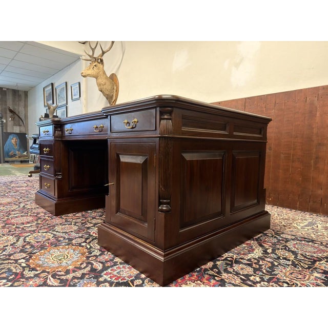 Vintage English Desk in Teak For Sale - Image 6 of 18