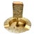 Vintage Brass Dragon Ashtray Catchall Tray – Asian Relief Match Holder For Sale