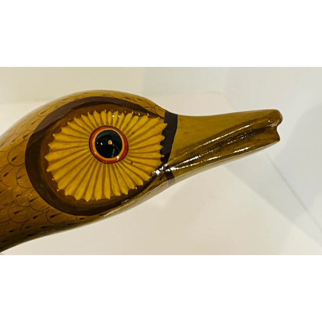 Vintage Ser Mal Sergio Bustamante Style Mexico Paper Mache Goose For Sale - Image 4 of 11