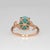 Metal 2.1Ct Sonoran Turquoise Ring With Natural Diamond Accents: Solid 14k Gold, Size 6.75 For Sale - Image 7 of 8