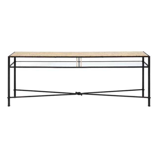 Giacometti Style, Italian Modernist Console Table, Circa 1970 For Sale