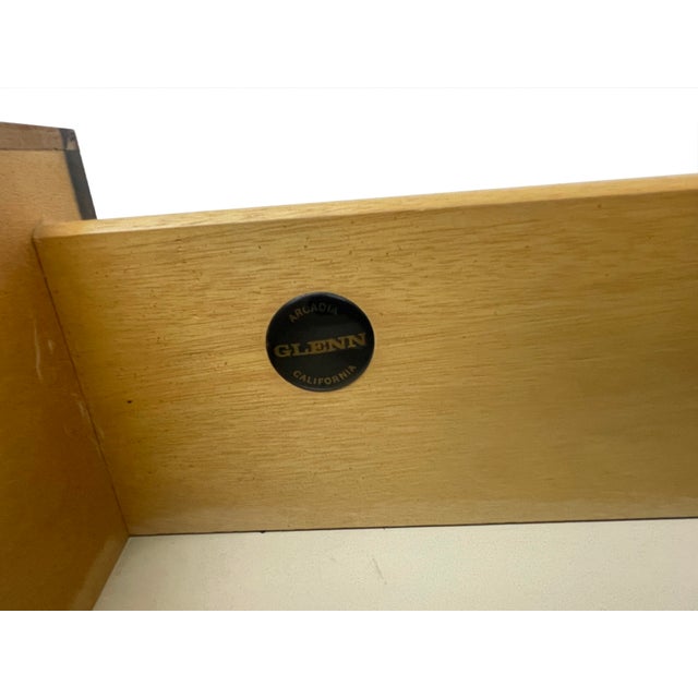 John Kapel John Kapel for Glenn of California 7 Ft Walnut Dresser, Circa 1960s For Sale - Image 4 of 14