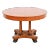 Baker Furniture Neoclassical Cherry Wood and Parcel Ebonized Extension Pedestal Dining Table, Newly Refinished For Sale