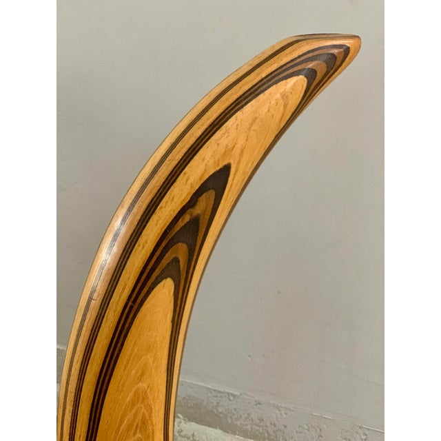 1970s Henredon Zebra Wood & Faux Tusk Coffee Table Base For Sale - Image 5 of 9