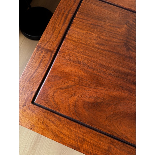 Vintage Asian Modern Solid Wood Coffee Table - Ming Style For Sale - Image 9 of 9