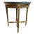 19th C French Louis XVI Gold Leaf Beech Marble Side Table For Sale
