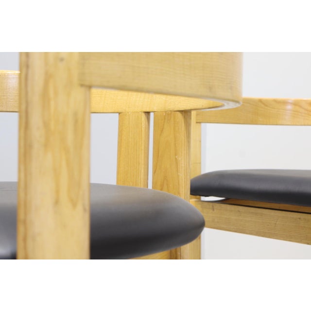 Black Vintage Piquadro Chairs by Afra & Tobia Scarpa for Gavina, Italy, 1960s, Set of 6 For Sale - Image 8 of 18