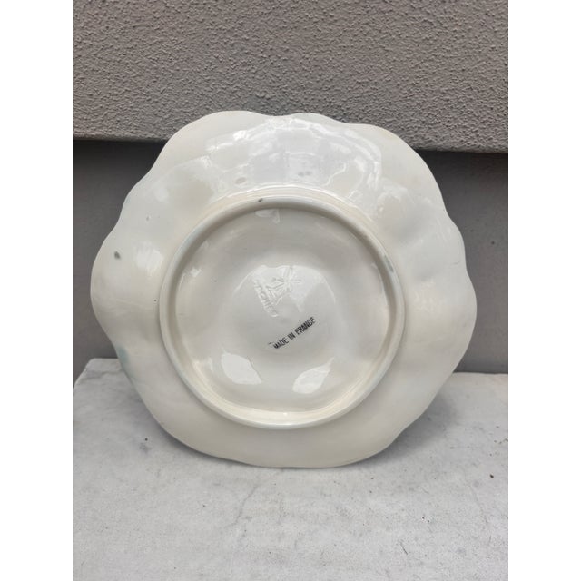 Orchies French Majolica Oyster Plate Orchies, Circa 1910 For Sale - Image 4 of 4