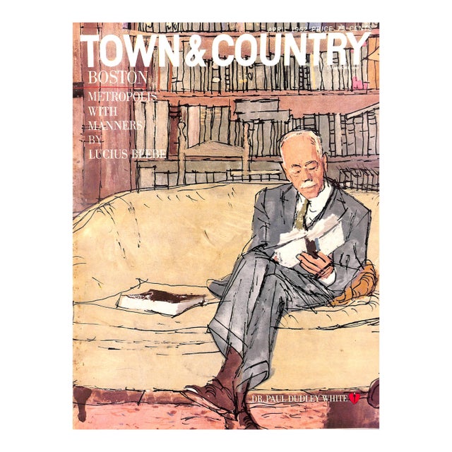 Town & Country Magazine Boston Metropolis W/ Manners by Lucious Beebe April 1962 For Sale