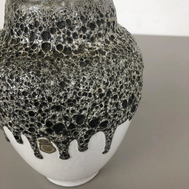 Vintage German Fat Lava Vase Pottery by Emons Söhne for ES Ceramics, 1960s For Sale - Image 14 of 18