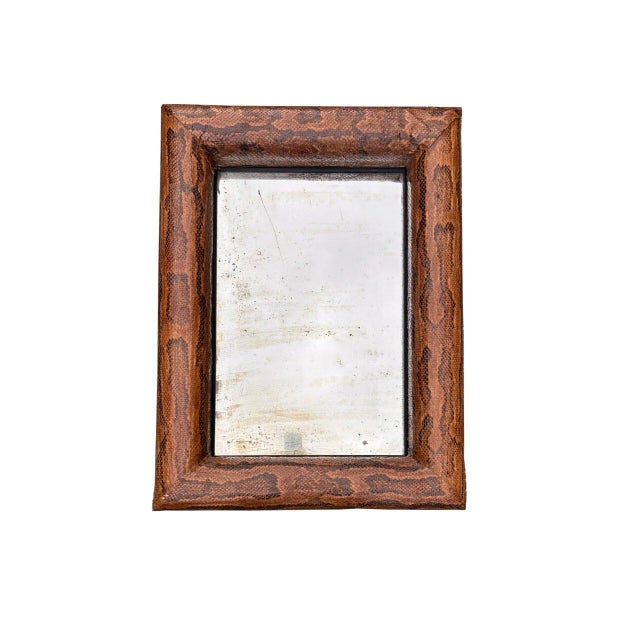 Brown Art Deco Style Mirrors by Karl Springer, 1930s, Set of 2 For Sale - Image 8 of 11