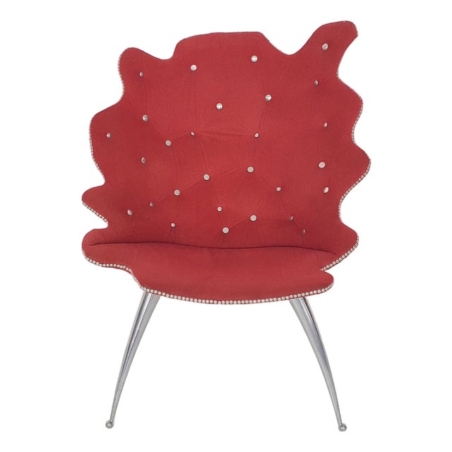 Asymmetrical Lounge Chair, 1980s For Sale