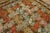 1860s Green Olive Floral Antique English Needlepoint Rug 8'6" X 9'8" Flatweave Wool Carpet For Sale - Image 4 of 10