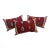 Three Pillows Upholstered With Kilim Weave For Sale