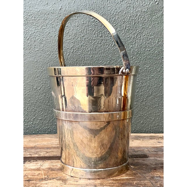 English Vintage Ralph Lauren Silver Champagne Bucket For Sale - Image 3 of 12
