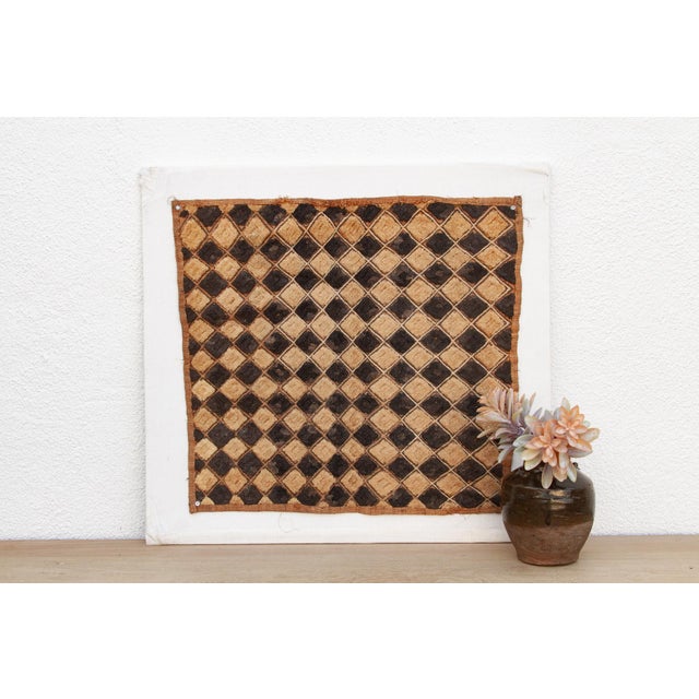 Textile Kasai African Kuba Cloth Panel For Sale - Image 7 of 7