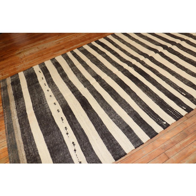 Worn mid 20th century turkish Kilim