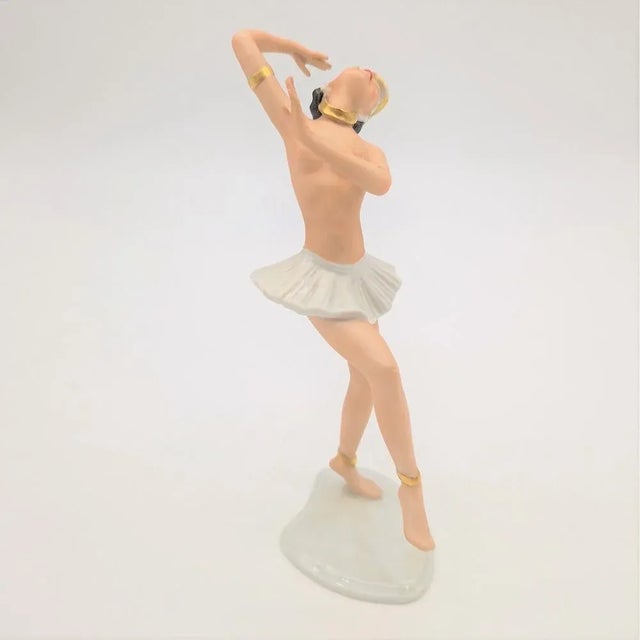 Mid-Century Modern Porcelain Figure Dancer of Wallendorf Germany, 1950s For Sale - Image 3 of 9