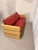 Wood and Red Leather Sofa from Sprenger Möbel, Switzerland, 2000s For Sale - Image 3 of 18
