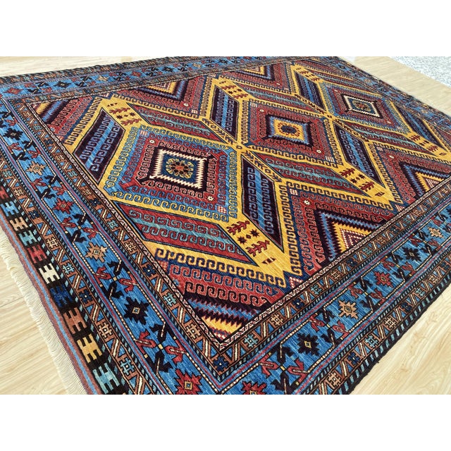 Traditional Vintage Wool Lori Pambak Kazak Rug For Sale - Image 3 of 14