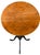 Biedermeier Style Burl Wood Tilt Top Round Breakfast Side Table.