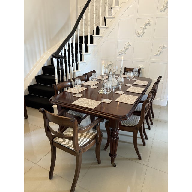 Antique Victorian Extending Dining Table in Figured Mahogany, 1850 For Sale - Image 9 of 18