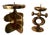 Brutalist Bronze Candlesticks by Giuseppe Gallo, Italy, 1960, Set of 2 For Sale