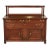 Antique American Empire Mahogany Sideboard With Mirrored Backsplash, Circa 1890s For Sale