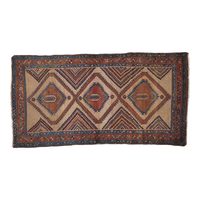 Antique Camel Hair Serab Rug Runner - 3'1" x 5'10" For Sale